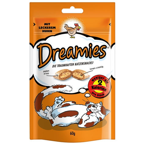 Dreamies, mars dreamies chat poulet 60 g