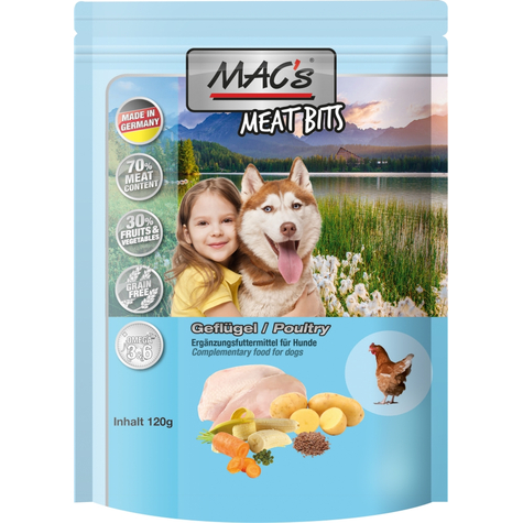 Mac's,Macs Meat Bits Poultry 120g