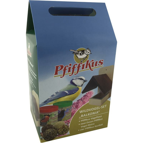 Pfiffikus nourriture pour oiseaux sauvages, sifflet ensemble d'oiseaux sauvages balkonia1st