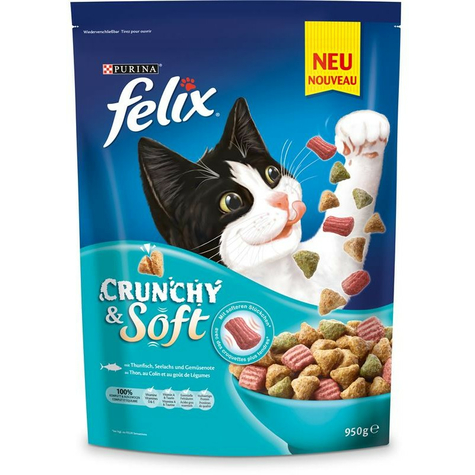 Nestle cat, fel.Crunchy + thon mou + selon 950g