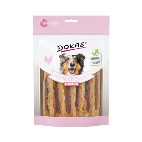 Dokas snacks secs, poitrine de poulet dokas + foie 220g