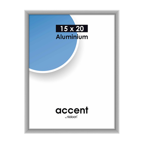 Nielsen accent 15x20 aluminium argent mat 51324