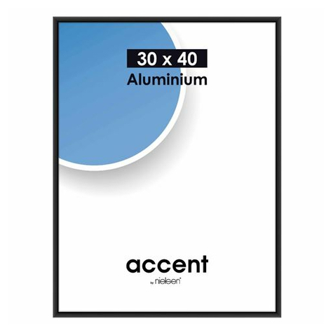 Nielsen accent 30x40 aluminium noir mat 52426