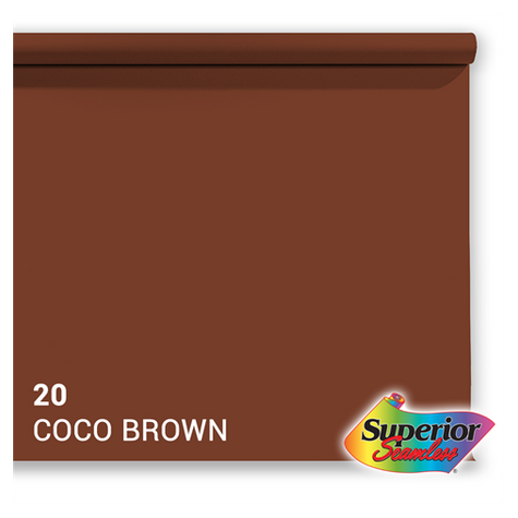 Superior Hintergrund Papier 20 Coco Brown 2,72 X 11m