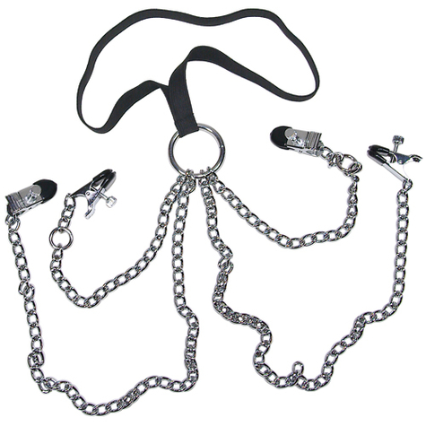 Nippelklemmen : Woman Chain Harness