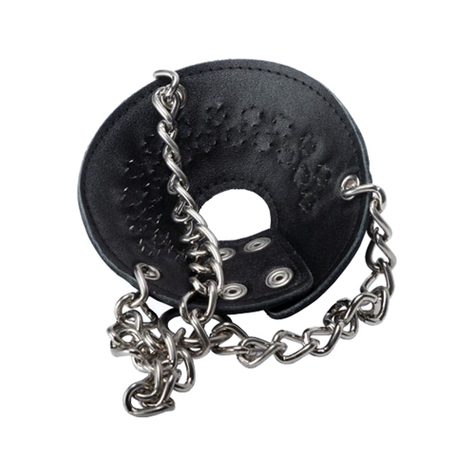 Penisringe : Strict Leather Parachute Ball Stretcher With Spikes