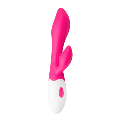 Vibratoren Tarzan : Silikon G-Spot Rabbit Vibrator Pink/Weiß