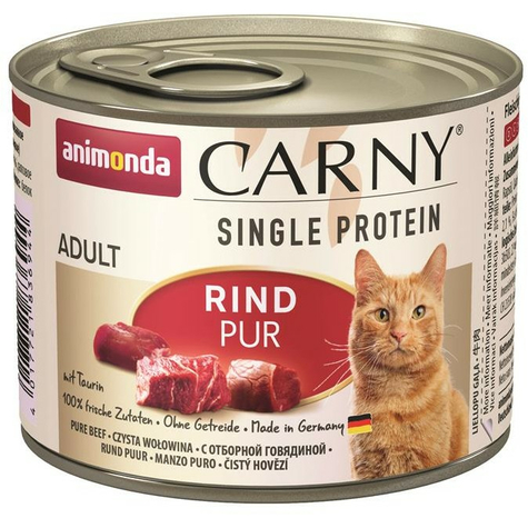 Animonda cat dose carny adulte single protein pure buf 200