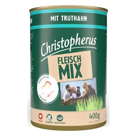 Christopherus Meat Mix - With Turkey 400g Can