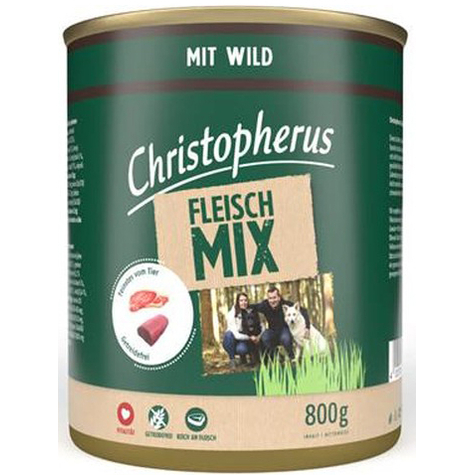 Christopherus Meat Mix - With Wild 800g Can