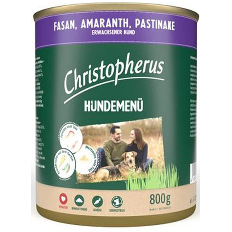 Christopherus Dog Menu -Adult - With Pheasant, Amaranth, Pas