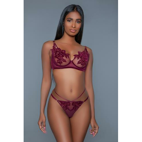 Evangeline Bh Set   Bordeaux