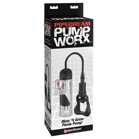 Blow-n‘-grow penis pump