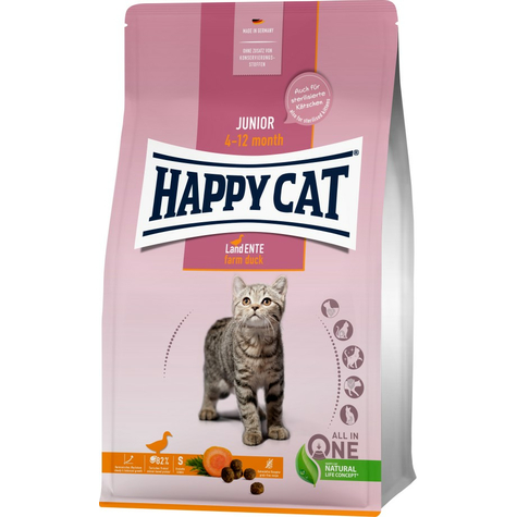 Happy cat young junior land canard 300g