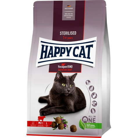 Happy cat stérilisé adulte pré-alpes boeuf 4 kg