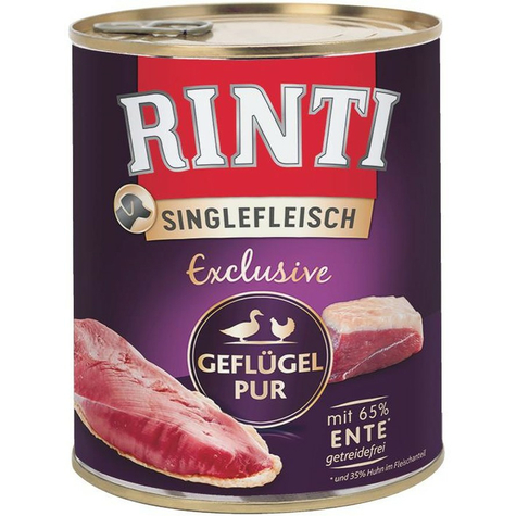 Rinti Singlefleisch Exclusive Geflügel Pur 800g
