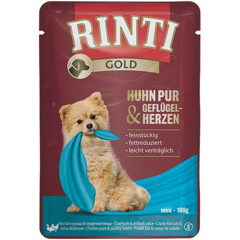 Rinti gold pure poulet adulte & volaille hearts 100g