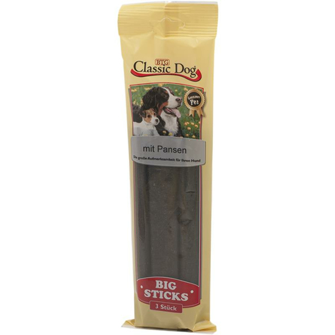 Classic Dog Snack Big Sticks With Rumen 3 Pack
