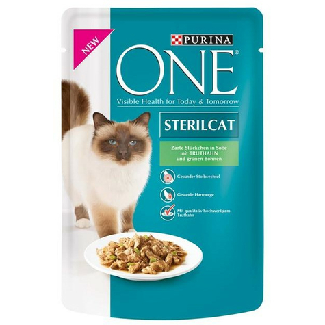 Purina one sterile dinde & beans 85g fresh pouch