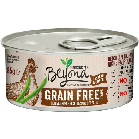Beyond cat conserve poulet adulte & green beans 85g
