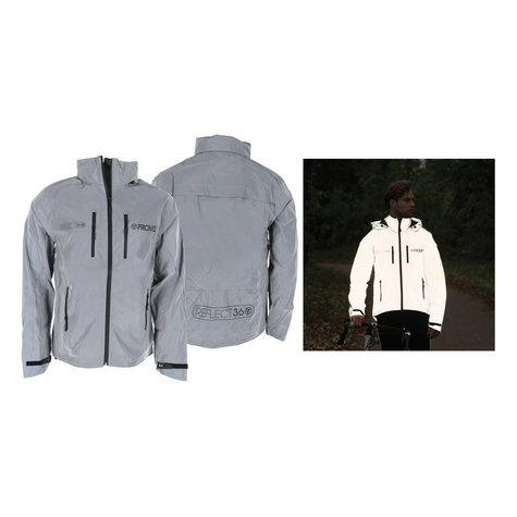 Proviz reflect360 outdoor jacket men entiement rlhissant / gris gr. M.           