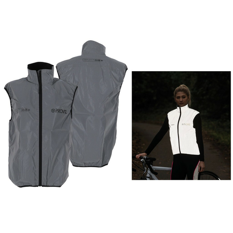 Proviz reflect360 + gilet cycliste femme entiement rlhissant / gris gr. 42          