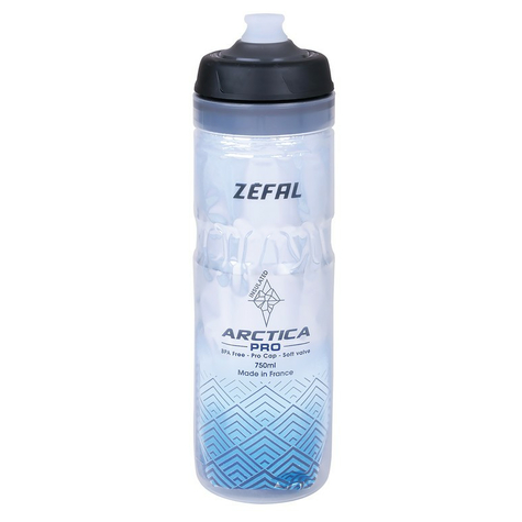 Trinkflasche Zefal Arctica Pro 75   750ml/25oz Höhe 259mm Silver-Blue   
