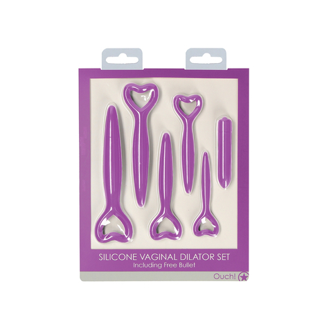 Set de dilatateurs vaginaux en silicone - violet