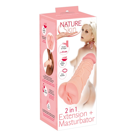 Masturbator Nature Skin 2in1 Extension+Mas