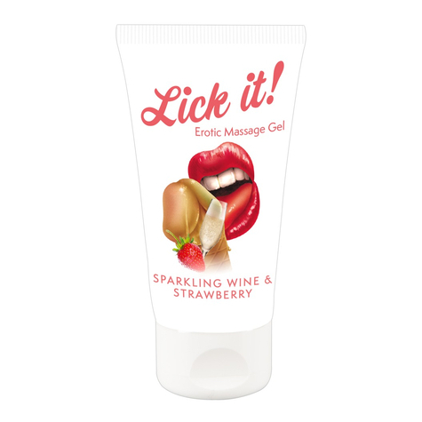 Gleitmittel Lick It! Wine-Strawberry 50 Ml