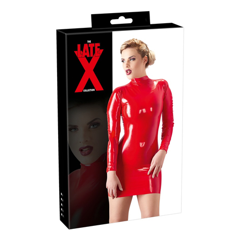 Kleid Latex Minikleid Rot S