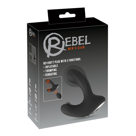 Anal Plug Rebel Rc Butt Plug With 3 Func