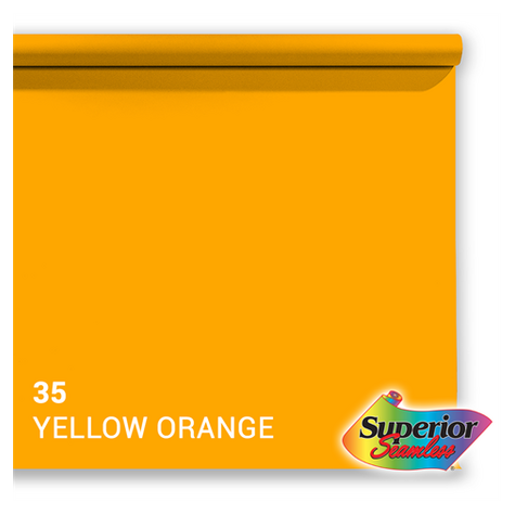 Superior Hintergrund Papier 35 Yellow-Orange 1,35 X 11m