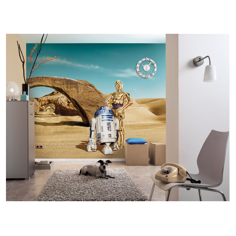 Papier peint photo - star wars lost droids - taille 368 x 254 cm