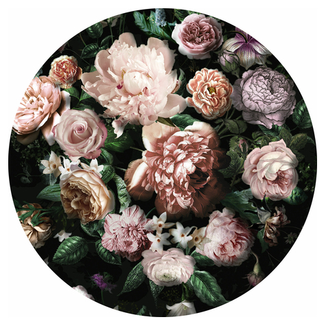 Selbstklebende Vlies Fototapete/Wandtattoo - Flower Couture - Größe 125 X 125 Cm