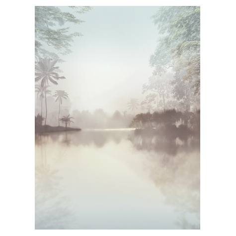 Papier peint photo - lac tropical pure - dimensions 200 x 280 cm