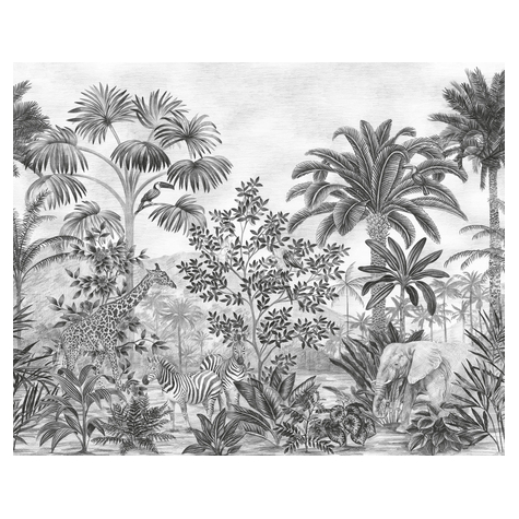 Papier peint photo - jungle evolution - dimensions 350 x 280 cm