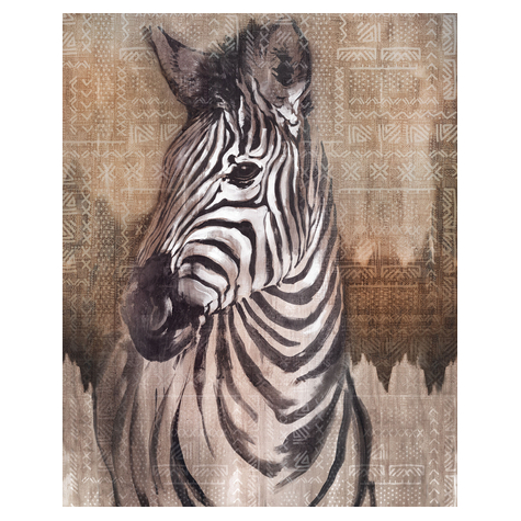 Vlies Fototapete - Zebra  - Größe 200 X 250 Cm