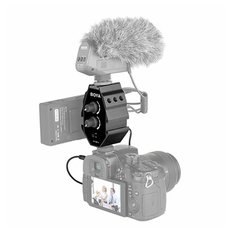 Adaptateur audio boya by-mp4 pour smartphone, appareils photo dslr, caméscope