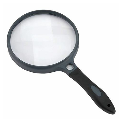 Carson Hand Magnifier With Rubber Handle 2x130mm