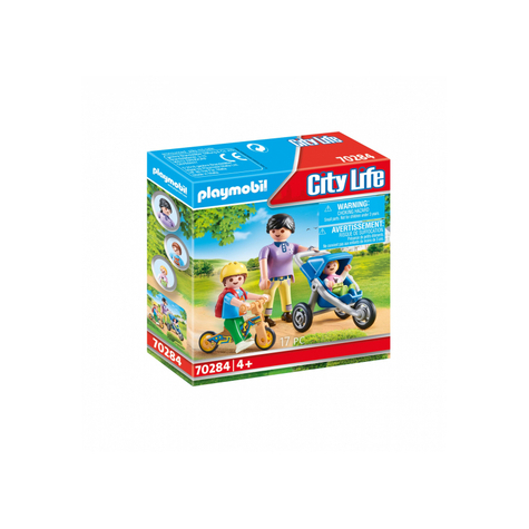 Playmobil city life - maman avec enfants (70284)