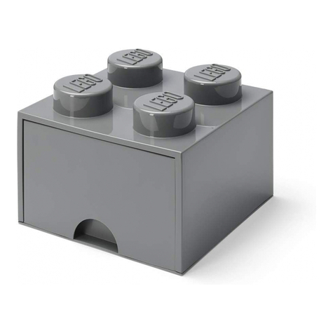 Lego Storage Brick Schublade 4 Dunkelgrau (40051754)
