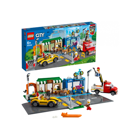 Lego city - rue commerçante avec magasins (60306)