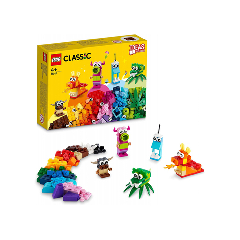 Lego classic - monstres créatifs, 140 pièces (11017)