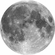 Selbstklebende Vlies Fototapete/Wandtattoo - Moon - Größe 125 X 125 Cm