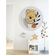 Selbstklebende Vlies Fototapete/Wandtattoo - Winnie Pooh Smile - Größe 125 X 125 Cm